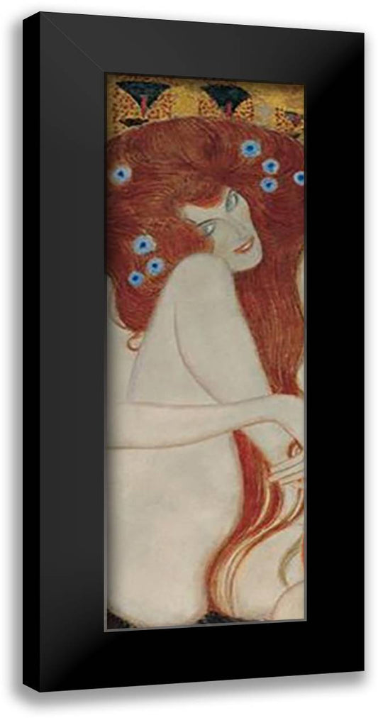Impurity, c.1902 (detail of Beethoven Frieze) 16x40 Black Modern Wood Framed Art Print Poster by Klimt, Gustav