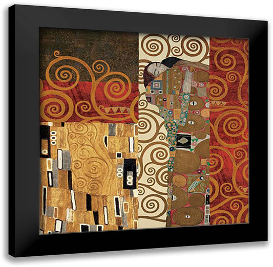 Klimt Details (Fulfillment) 28x28 Black Modern Wood Framed Art Print Poster by Klimt, Gustav