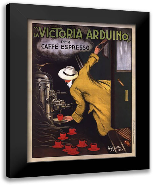 Victoria Arduino 20x26 Black Modern Wood Framed Art Print Poster by Cappiello, Leonetto