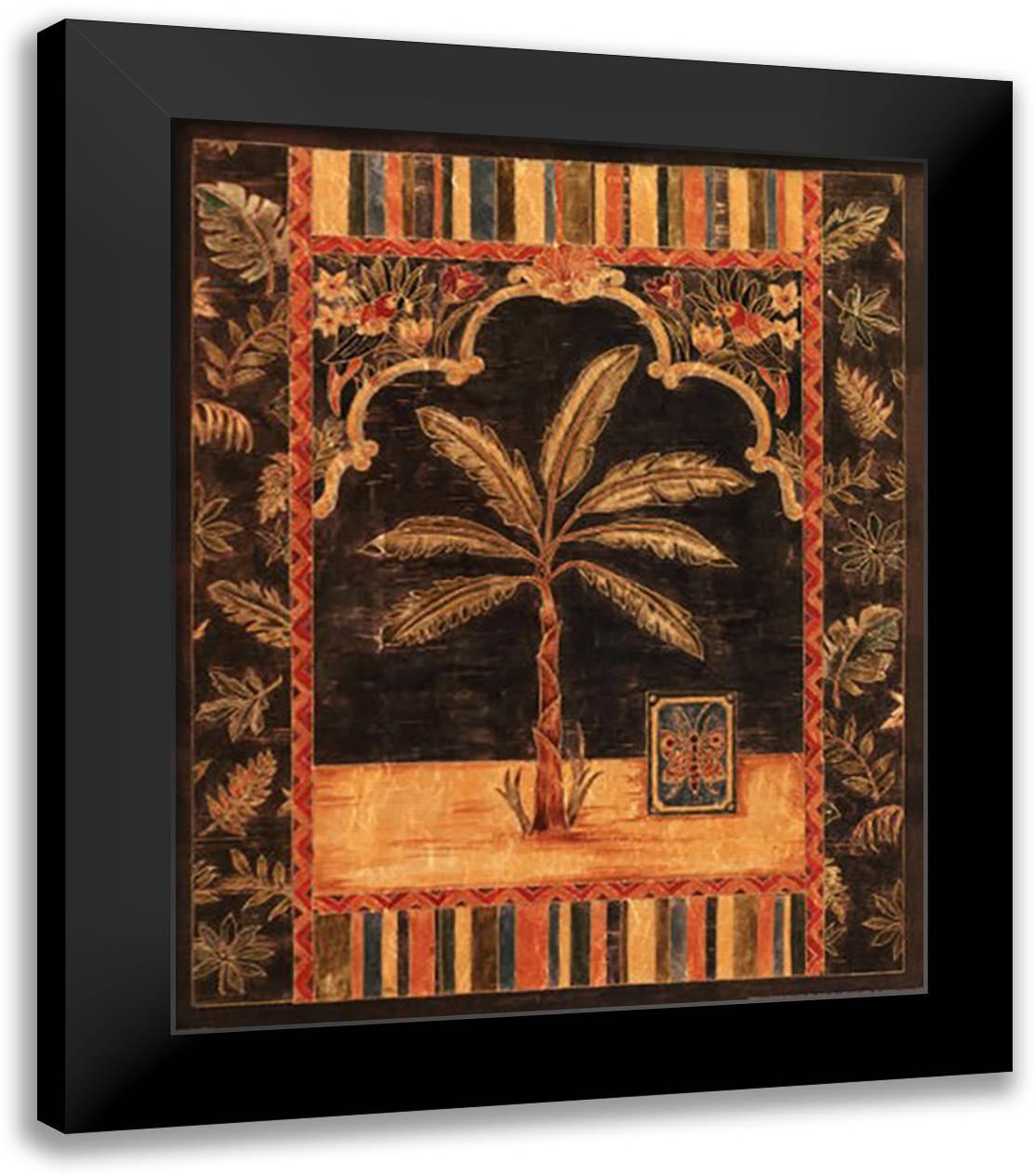 Topkapi Palm I 20x24 Black Modern Wood Framed Art Print Poster by Mosse, Jane