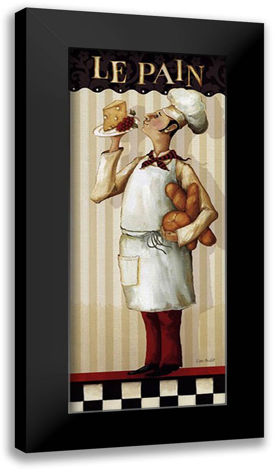 Chef's Masterpiece III 12x24 Black Modern Wood Framed Art Print Poster by Audit, Lisa