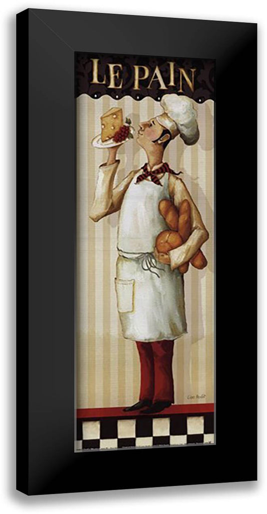 Chef's Masterpiece III 8x16 Black Modern Wood Framed Art Print Poster by Audit, Lisa