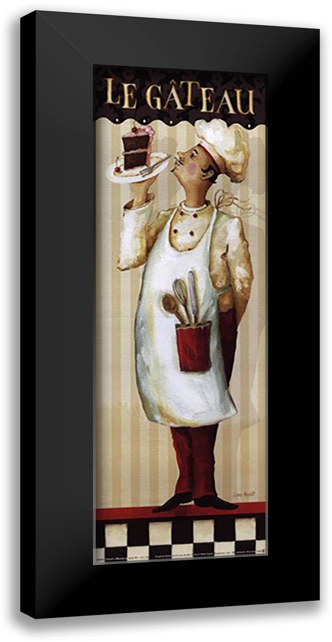 Chef's Masterpiece IV 8x16 Black Modern Wood Framed Art Print Poster by Audit, Lisa