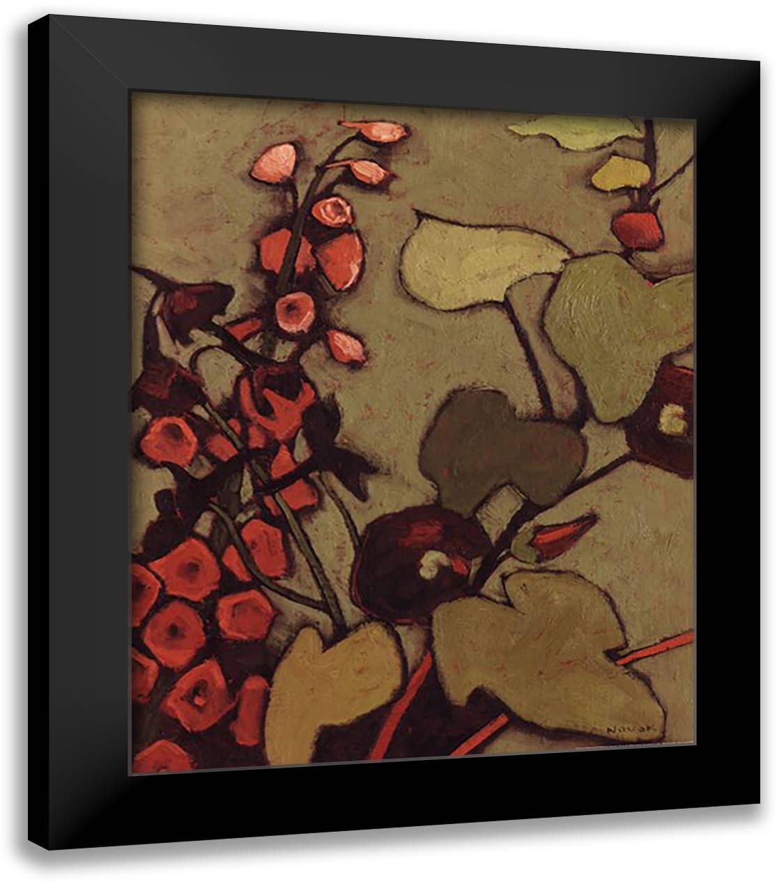 Colours De La Nuit II 20x24 Black Modern Wood Framed Art Print Poster by Novak, Shirley