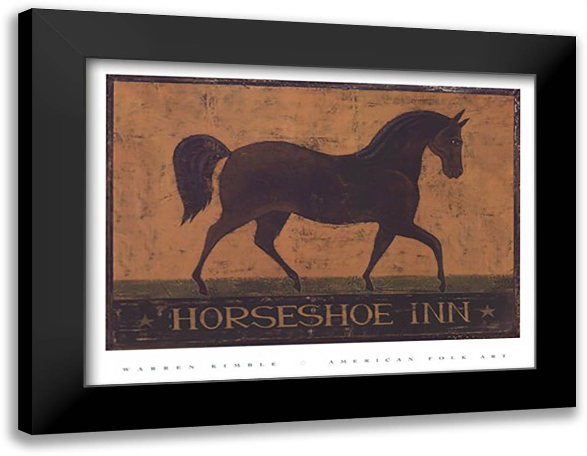 Horseshoe Inn 28x22 Black Modern Wood Framed Art Print Poster by Kimble, Warren