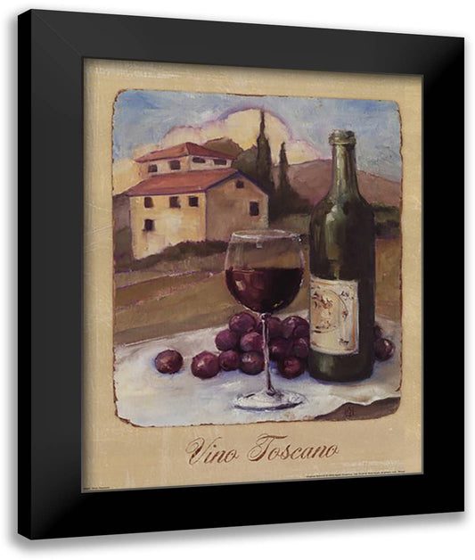 Vino Toscano 15x18 Black Modern Wood Framed Art Print Poster by Tillmon, Avery