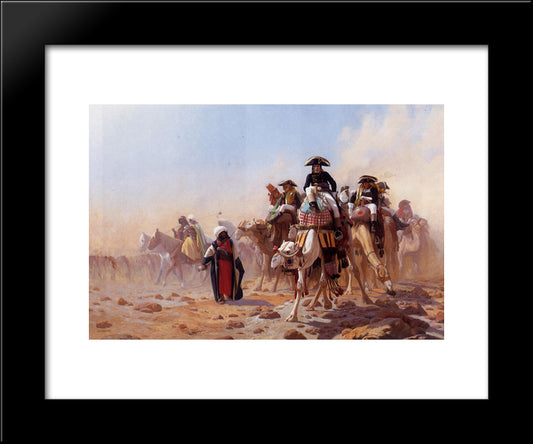 Napoleon And His General Staff 20x24 Black Modern Wood Framed Art Print Poster by Gerome, Jean Leon