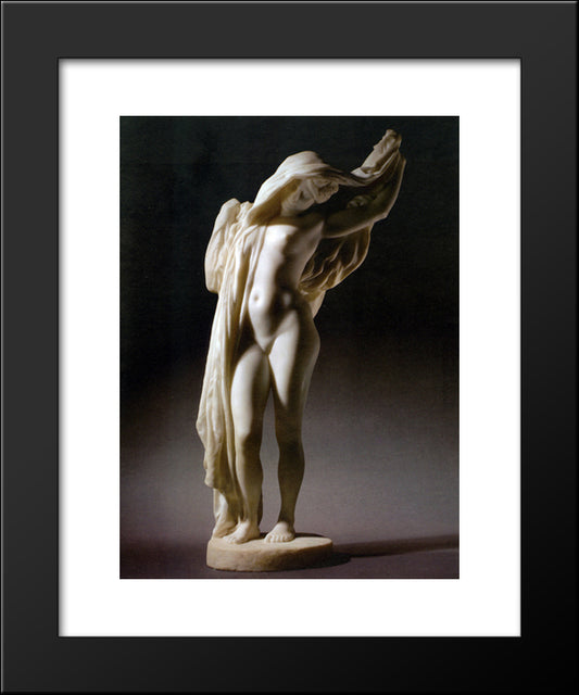 Nu_Se_Devoilant 20x24 Black Modern Wood Framed Art Print Poster by Gerome, Jean Leon