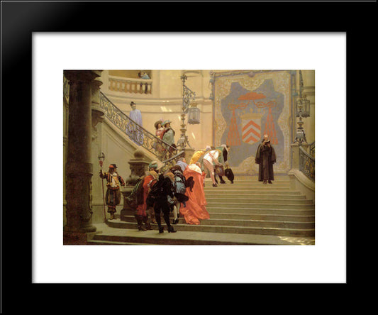 L'Eminence Grise 20x24 Black Modern Wood Framed Art Print Poster by Gerome, Jean Leon