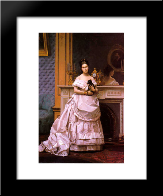 Portrait Of A Lady 20x24 Black Modern Wood Framed Art Print Poster by Gerome, Jean Leon