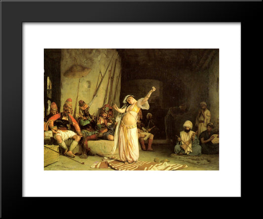 The Dance Of The Almeh 20x24 Black Modern Wood Framed Art Print Poster by Gerome, Jean Leon