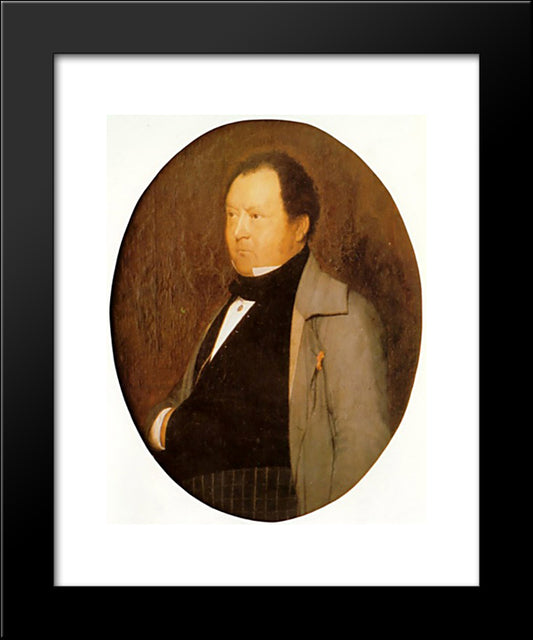 Portrait Of M. Leblond 20x24 Black Modern Wood Framed Art Print Poster by Gerome, Jean Leon