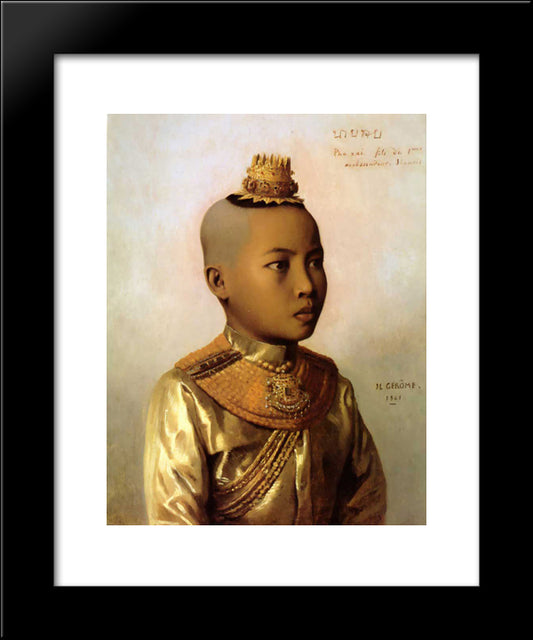 Pho Xai 20x24 Black Modern Wood Framed Art Print Poster by Gerome, Jean Leon