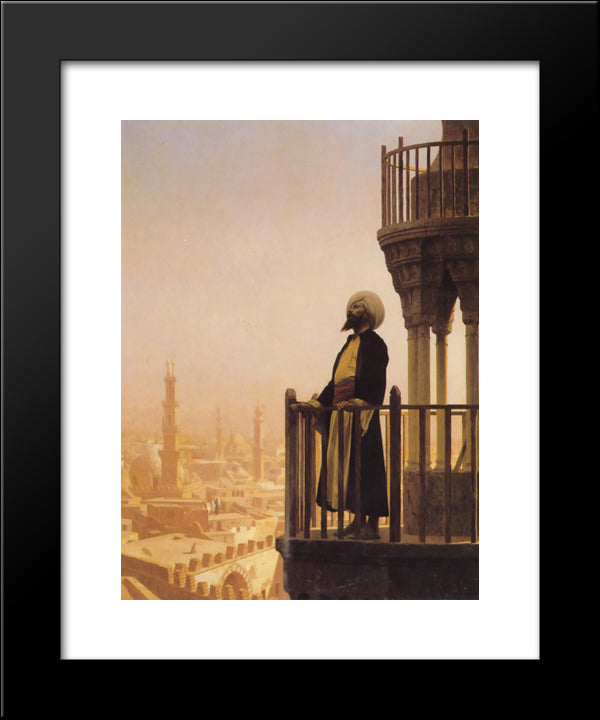 The Muezzin 20x24 Black Modern Wood Framed Art Print Poster by Gerome, Jean Leon