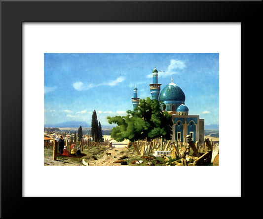 Field Of Rest 20x24 Black Modern Wood Framed Art Print Poster by Gerome, Jean Leon
