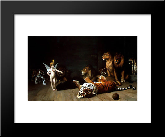 Whoever You Are, Here Is Your Master 20x24 Black Modern Wood Framed Art Print Poster by Gerome, Jean Leon