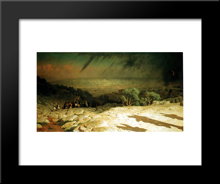 Consummatum Est Jerusalem 20x24 Black Modern Wood Framed Art Print Poster by Gerome, Jean Leon