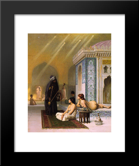 Harem Pool 20x24 Black Modern Wood Framed Art Print Poster by Gerome, Jean Leon