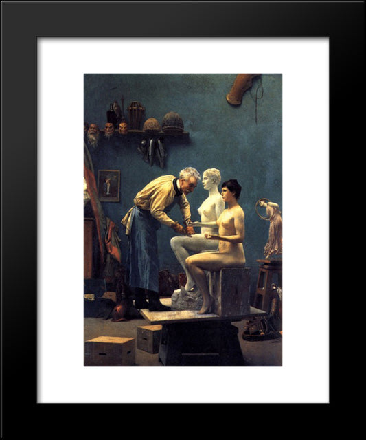 The Artist's Model 20x24 Black Modern Wood Framed Art Print Poster by Gerome, Jean Leon