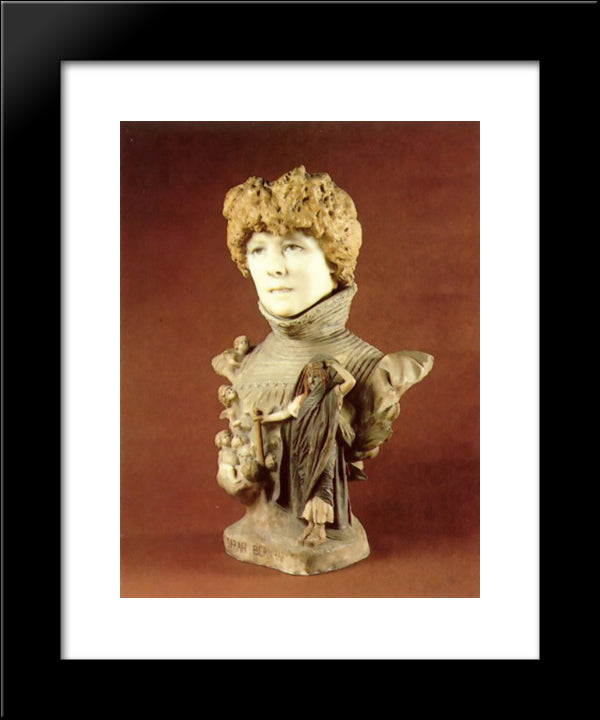 Sarah Bernhardt 20x24 Black Modern Wood Framed Art Print Poster by Gerome, Jean Leon