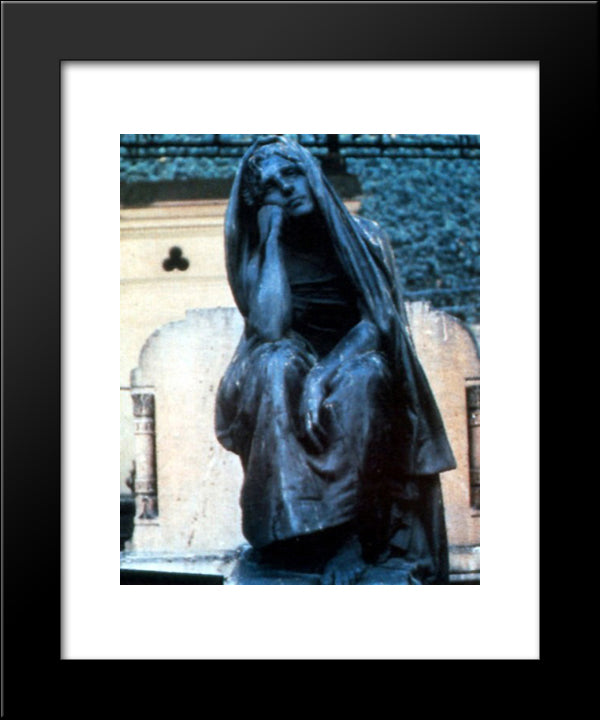 Sorrow 20x24 Black Modern Wood Framed Art Print Poster by Gerome, Jean Leon