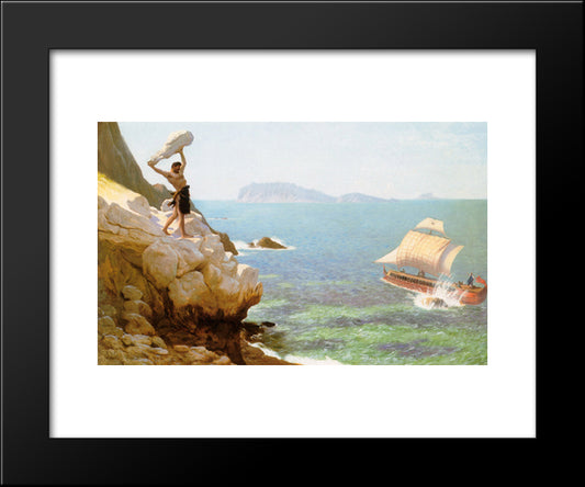 Polyphemus 20x24 Black Modern Wood Framed Art Print Poster by Gerome, Jean Leon