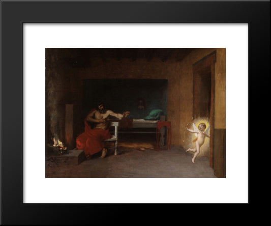 Anacreon 3 (Cupid Takes Flight) 20x24 Black Modern Wood Framed Art Print Poster by Gerome, Jean Leon