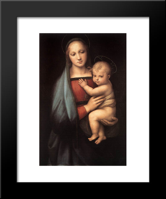 The Granduca Madonna 20x24 Black Modern Wood Framed Art Print Poster by Raphael