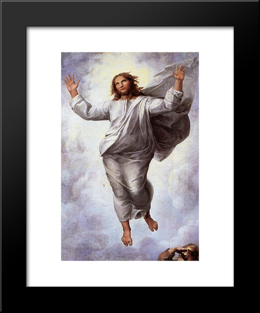 The Transfiguration [Detail: 2] 20x24 Black Modern Wood Framed Art Print Poster by Raphael
