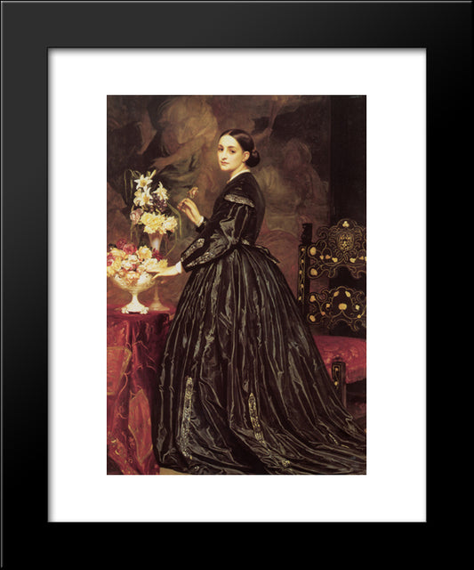 Mrs James Guthrie 20x24 Black Modern Wood Framed Art Print Poster by Leighton, Frederic