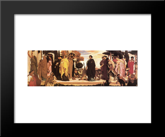 The Syracusan Bride 20x24 Black Modern Wood Framed Art Print Poster by Leighton, Frederic