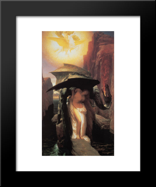 Perseus And Andromeda 20x24 Black Modern Wood Framed Art Print Poster by Leighton, Frederic