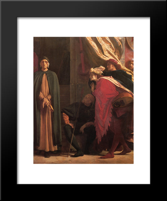 Dante In Exile [Detail: Right] 20x24 Black Modern Wood Framed Art Print Poster by Leighton, Frederic