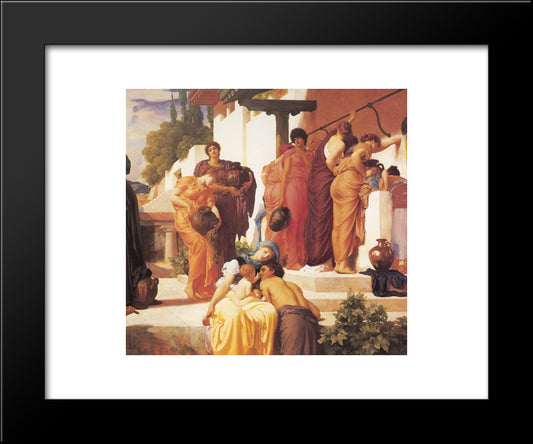Captive Andromache [Detail: Right] 20x24 Black Modern Wood Framed Art Print Poster by Leighton, Frederic