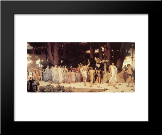 The Daphnephoria 20x24 Black Modern Wood Framed Art Print Poster by Leighton, Frederic