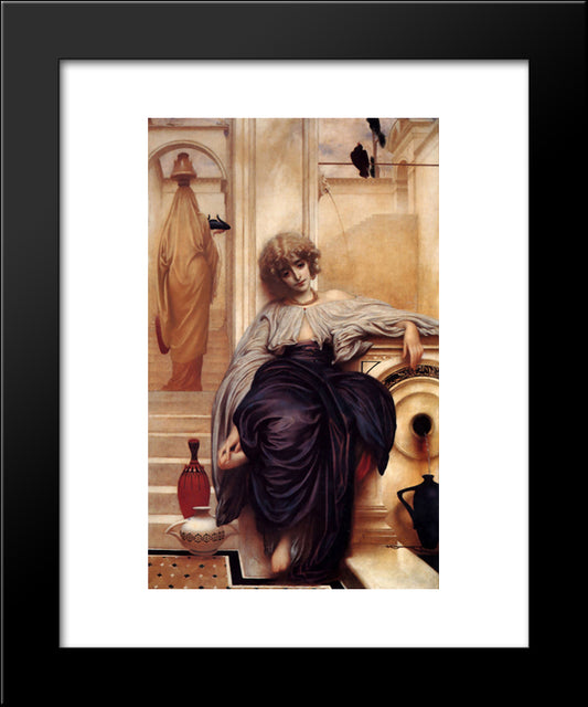 Lieder Ohne Worte 20x24 Black Modern Wood Framed Art Print Poster by Leighton, Frederic