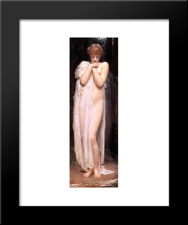 A Bather 20x24 Black Modern Wood Framed Art Print Poster by Leighton, Frederic