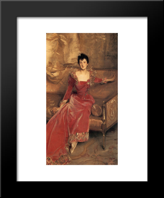 Mrs. Hugh Hammersley 20x24 Black Modern Wood Framed Art Print Poster by Sargent, John Singer