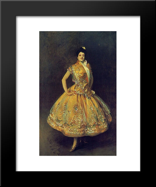 La Carmencita 20x24 Black Modern Wood Framed Art Print Poster by Sargent, John Singer