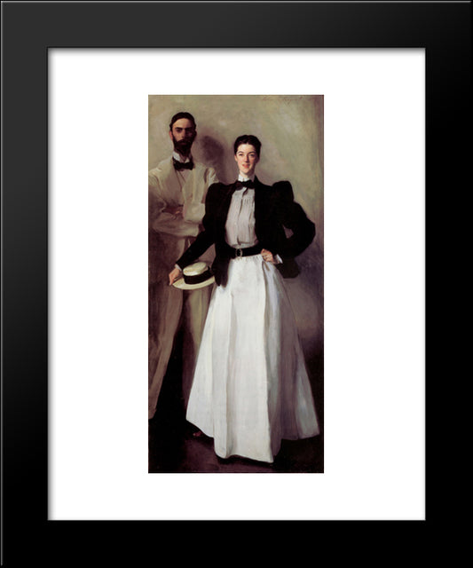 Mr. And Mrs. Isaac Newton Phelps Stokes 20x24 Black Modern Wood Framed Art Print Poster by Sargent, John Singer