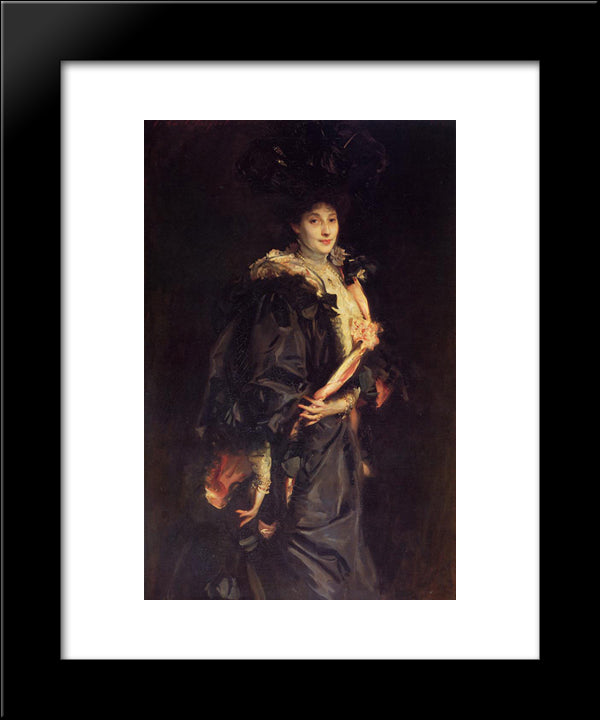 Lady Sassoon 20x24 Black Modern Wood Framed Art Print Poster by Sargent, John Singer