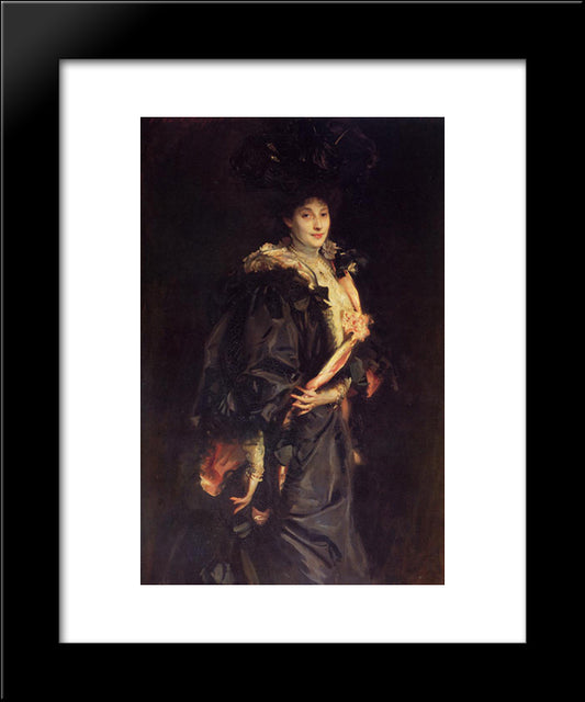 Lady Sassoon 20x24 Black Modern Wood Framed Art Print Poster by Sargent, John Singer