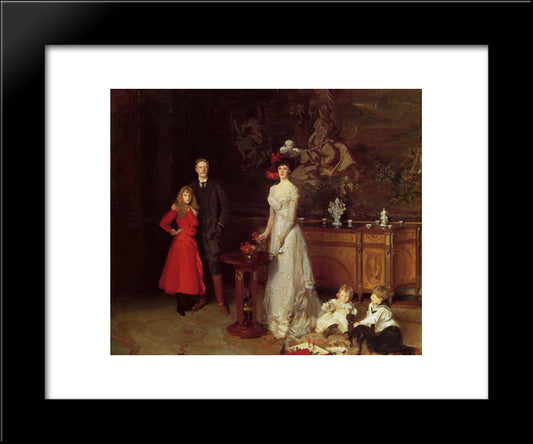 Sir George Sitwell, Lady Ida Sitwell And Family 20x24 Black Modern Wood Framed Art Print Poster by Sargent, John Singer