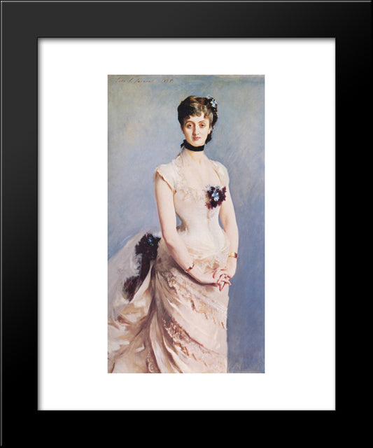 Madame Paul Poirson 20x24 Black Modern Wood Framed Art Print Poster by Sargent, John Singer