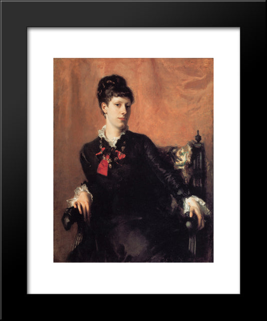 Miss Frances Sherborne Ridley Watts 20x24 Black Modern Wood Framed Art Print Poster by Sargent, John Singer