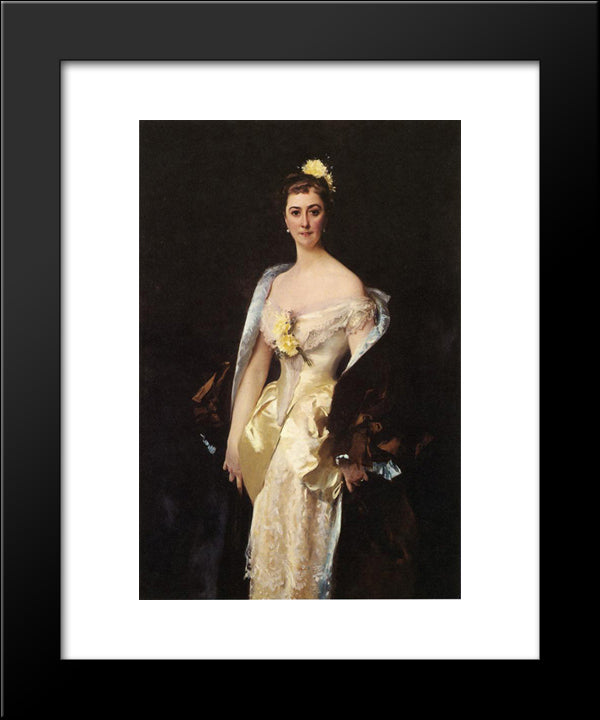 Caroline De Bassano, Marquise D'Espeuilles 20x24 Black Modern Wood Framed Art Print Poster by Sargent, John Singer