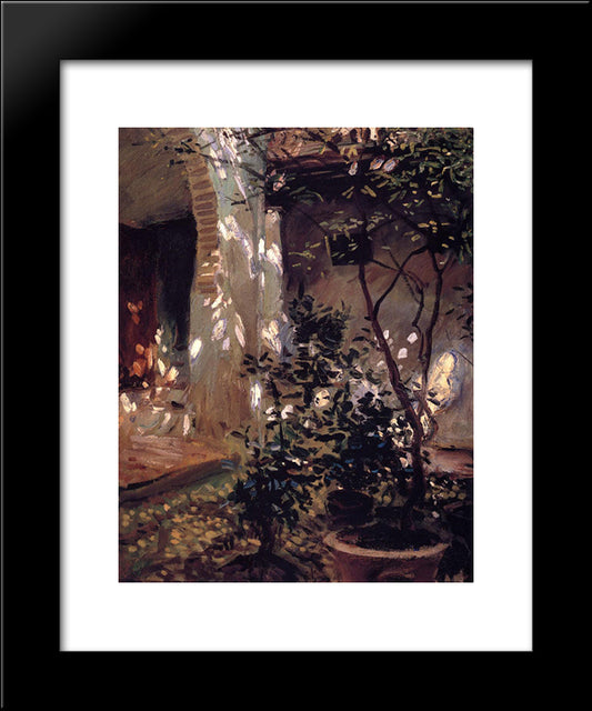 Granada: Sunspots 20x24 Black Modern Wood Framed Art Print Poster by Sargent, John Singer