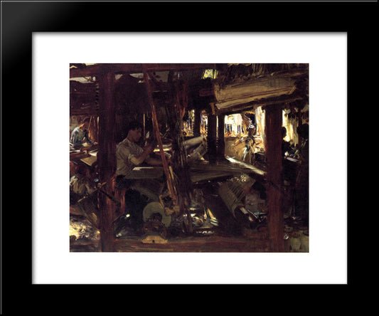 Granada: The Weavers 20x24 Black Modern Wood Framed Art Print Poster by Sargent, John Singer