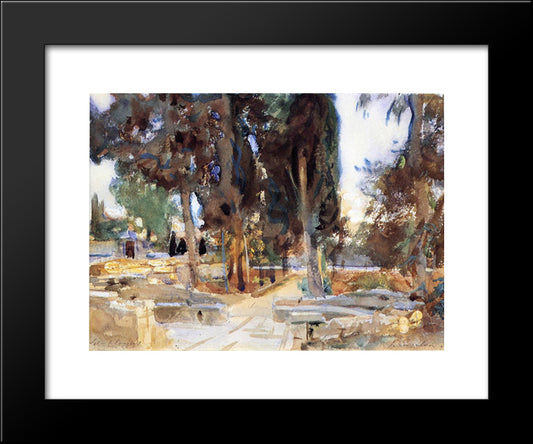 Jerusalem 20x24 Black Modern Wood Framed Art Print Poster by Sargent, John Singer