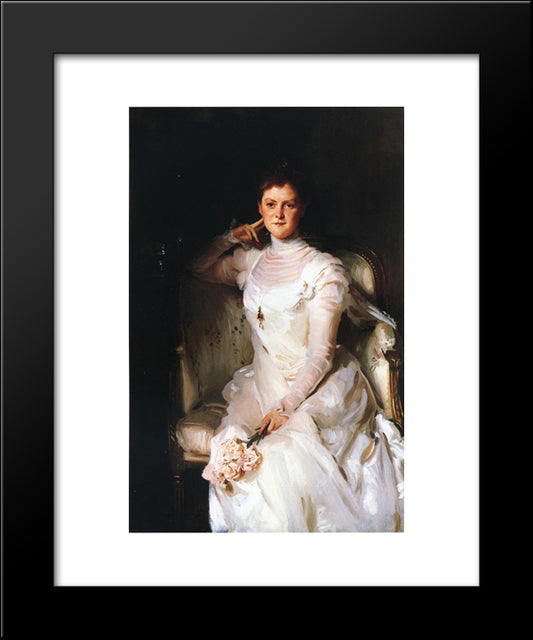 Mrs. Joshua Montgomery Sears 20x24 Black Modern Wood Framed Art Print Poster by Sargent, John Singer